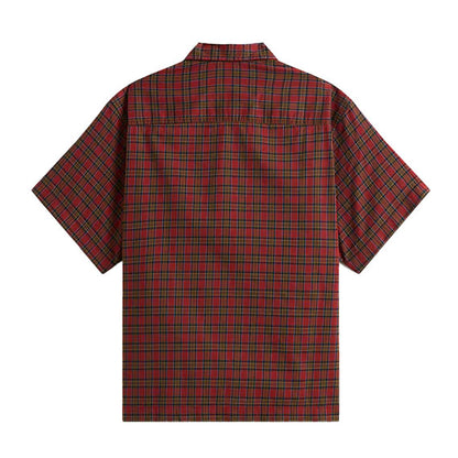 Vans Larkspur Timber Short Sleeve Woven Poppy Ember
