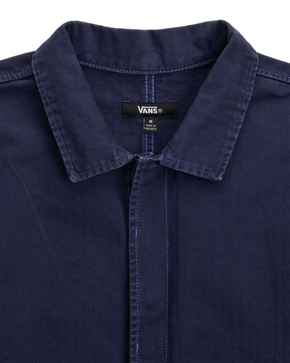Vans Lx Washed Overdye Long Sleeve Woven Deep Indigo