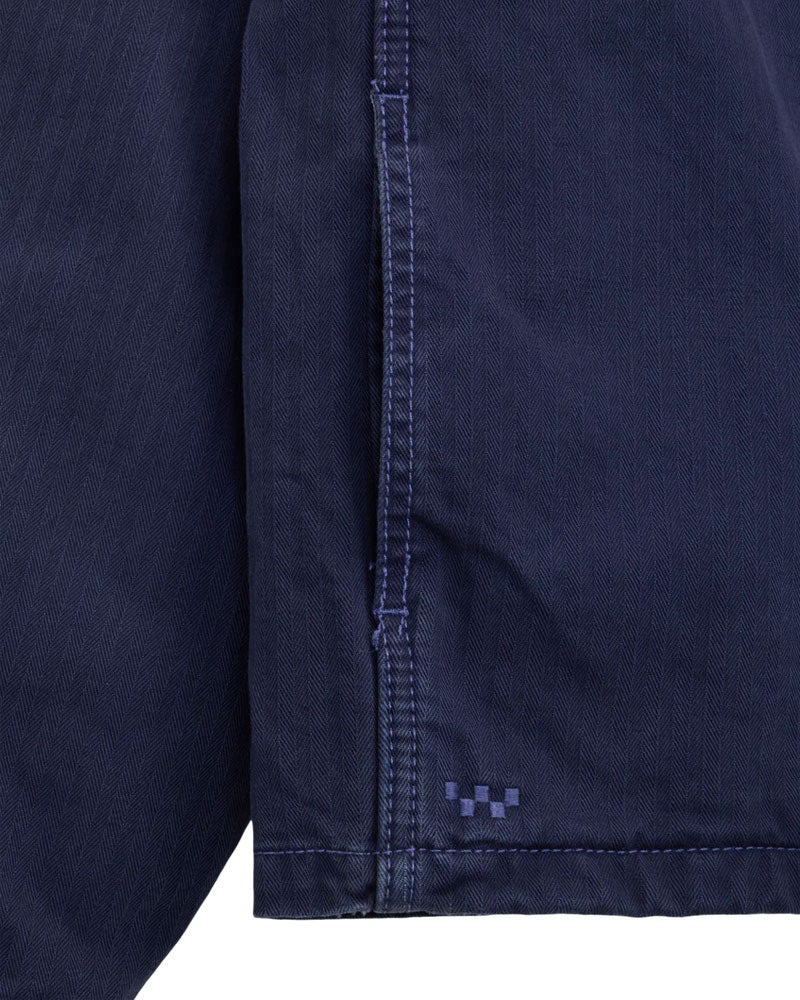 Vans Lx Washed Overdye Long Sleeve Woven Deep Indigo