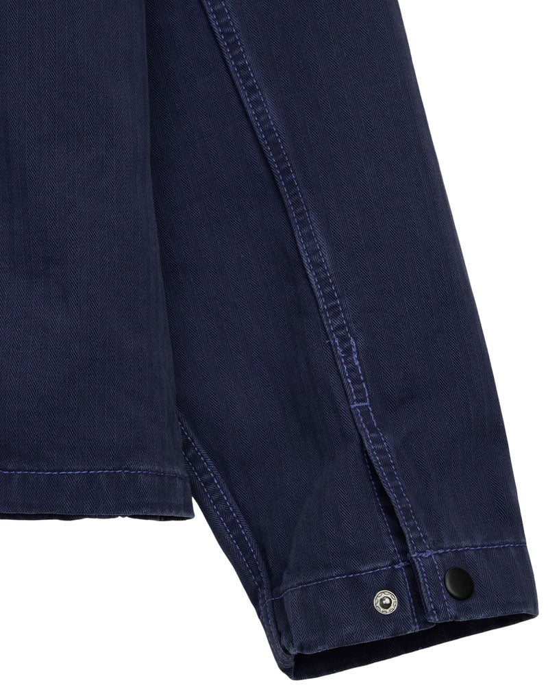 Vans Lx Washed Overdye Long Sleeve Woven Deep Indigo
