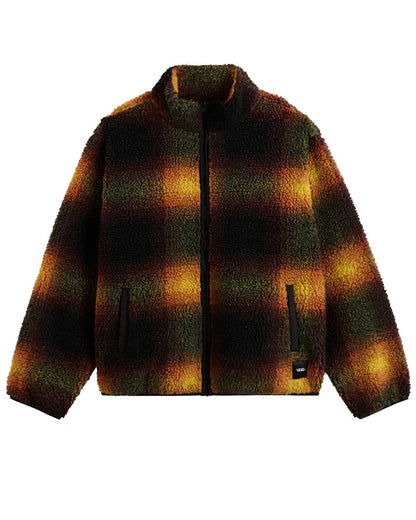 Vans Men's Heights Sherpa Full Zip Black/Heritage Mustard