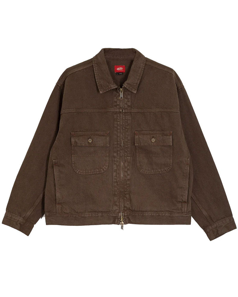 Vans Men's Skate Garage Denim Jacket Coal Brown