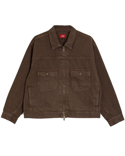 Vans Men's Skate Garage Denim Jacket Coal Brown