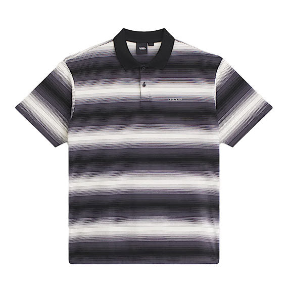 Vans Molino Shadow Stripe Short Sleeve Polo Steel Shadow