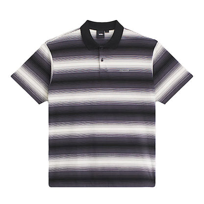 Vans Molino Shadow Stripe Short Sleeve Polo Steel Shadow
