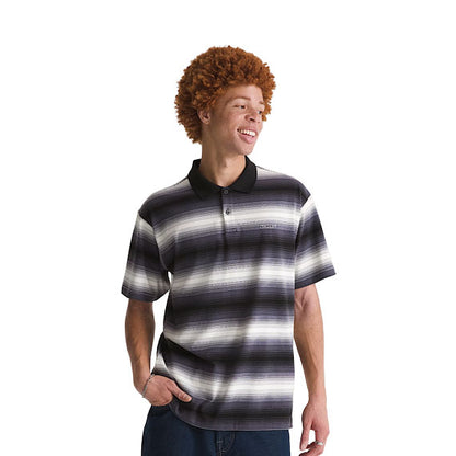 Vans Molino Shadow Stripe Short Sleeve Polo Steel Shadow