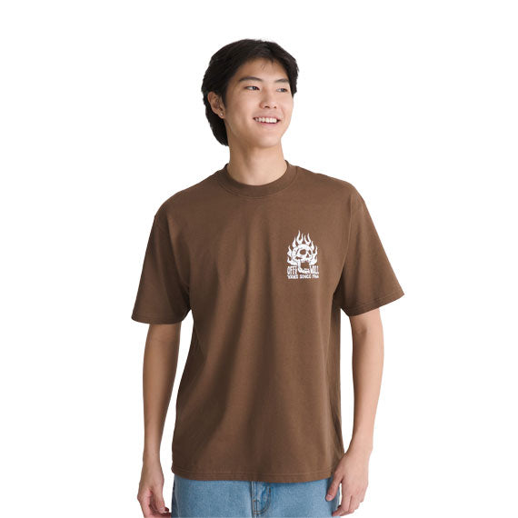 Vans Off The Wall Fever Short Sleeve T-Shirt Vintage Cocoa