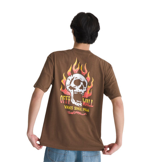 Vans Off The Wall Fever Short Sleeve T-Shirt Vintage Cocoa