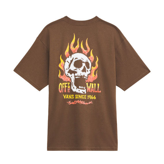 Vans Off The Wall Fever Short Sleeve T-Shirt Vintage Cocoa