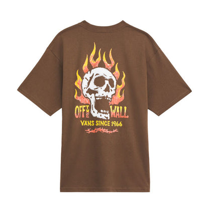 Vans Off The Wall Fever Short Sleeve T-Shirt Vintage Cocoa