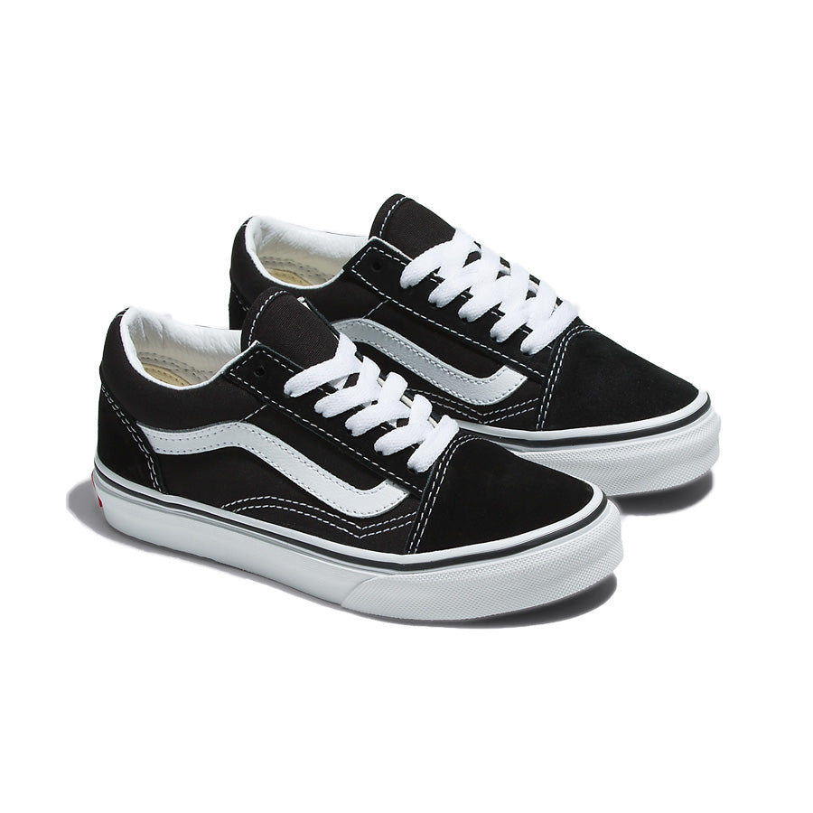 white old skool black stripe