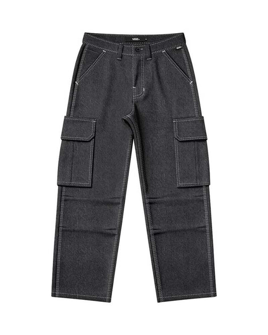 Vans Para Baggy Denim Cargo Pant Washed Black