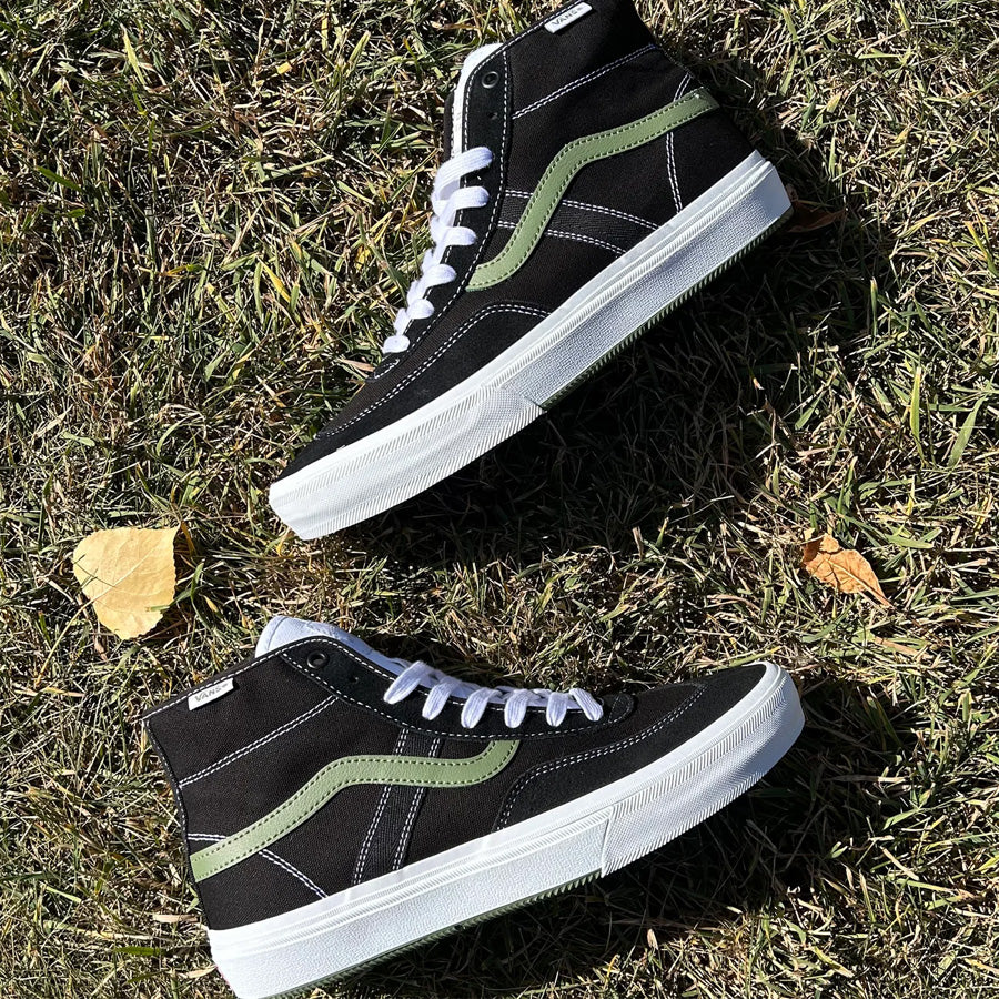 Vans Skate Crockett High Shoe Black/Green