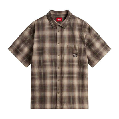 Vans Skate Plaid Short Sleeve Woven Shirt - Walnut