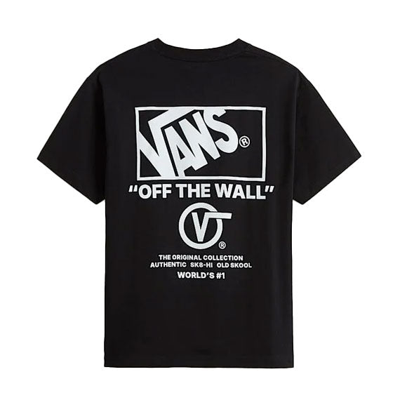 Vans Stacked Hi Short Sleeve T-Shirt Black-White