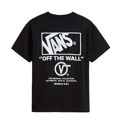Vans Stacked Hi Short Sleeve T-Shirt Black-White