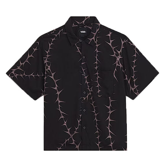 Vans Van Doren Printed Camp Short Sleeve Shirt Black