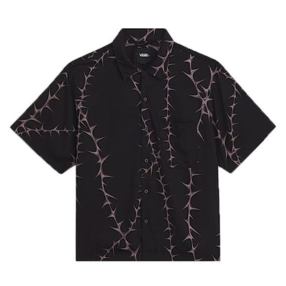 Vans Van Doren Printed Camp Short Sleeve Shirt Black