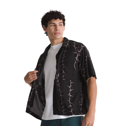 Vans Van Doren Printed Camp Short Sleeve Shirt Black