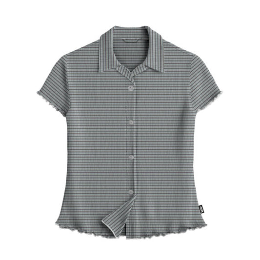 Vans Women's Maybelle Knit Short Sleeve Dawn Mist