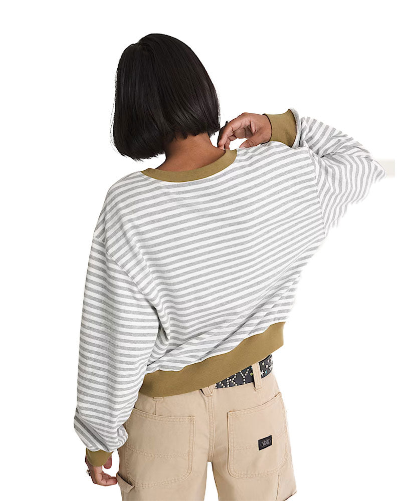 Vans Women's Molly Henley Pullover Marshmallow-Cement Heather