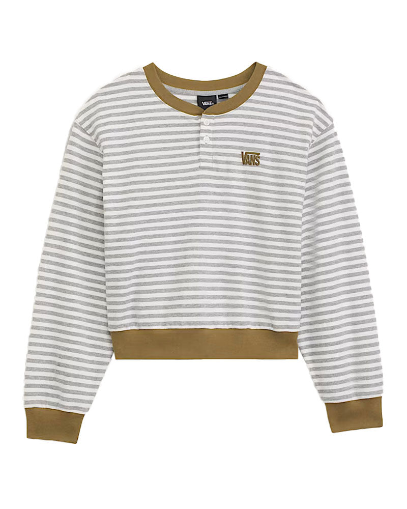 Vans Women's Molly Henley Pullover Marshmallow-Cement Heather