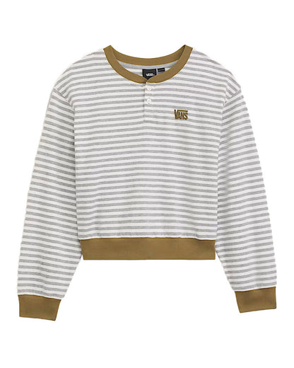 Vans Women's Molly Henley Pullover Marshmallow-Cement Heather