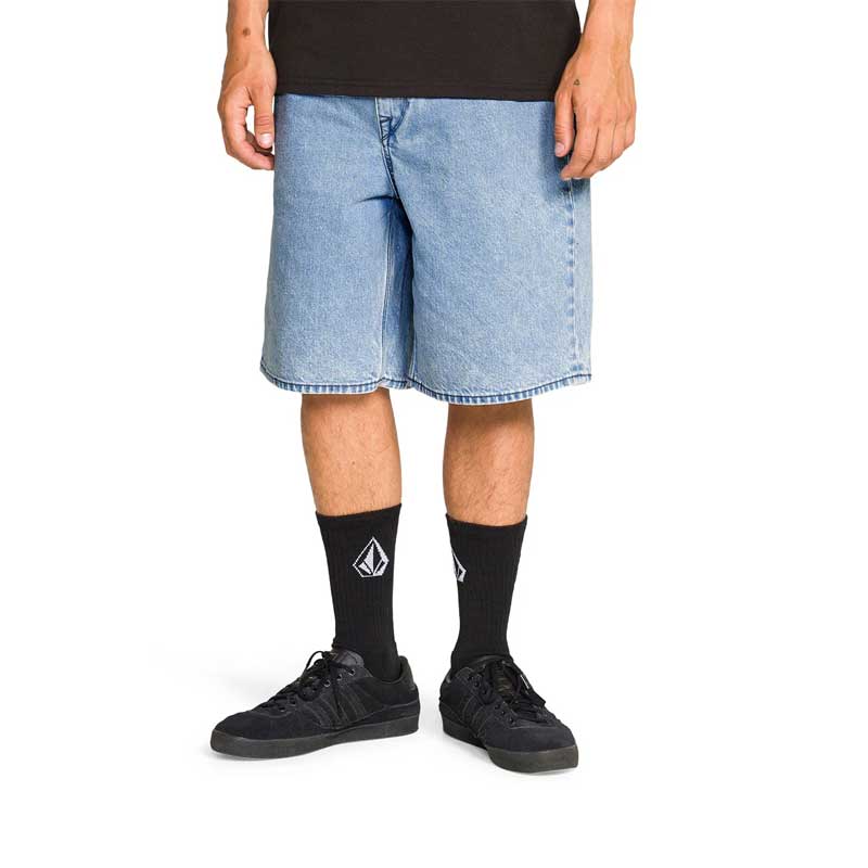 Volcom Billow Jean Short 22 Pale Aqua