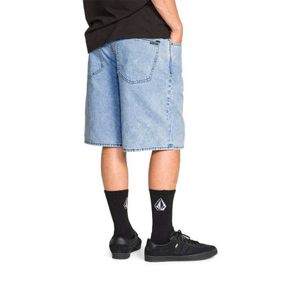 Volcom Billow Jean Short 22 Pale Aqua