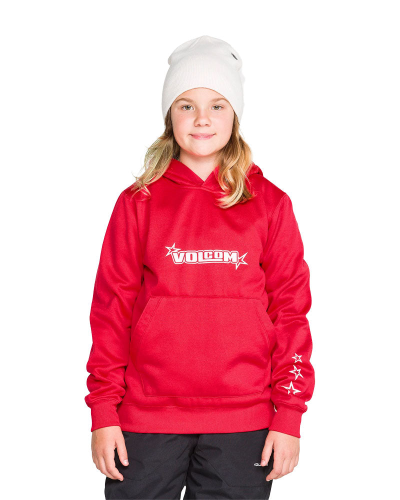Volcom Kids' Hydro Fleece Hoodie Bright Cherry 2027