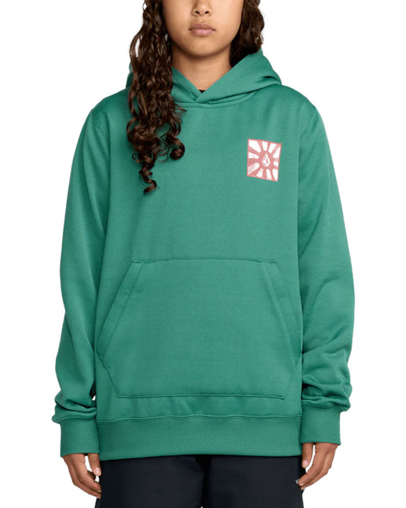 Volcom Kids' Hydro Fleece Hoodie Spruce Green 2026