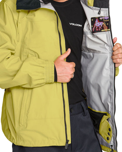 Volcom Men's Arthur 3L 20K Jacket Golden Haze 2027