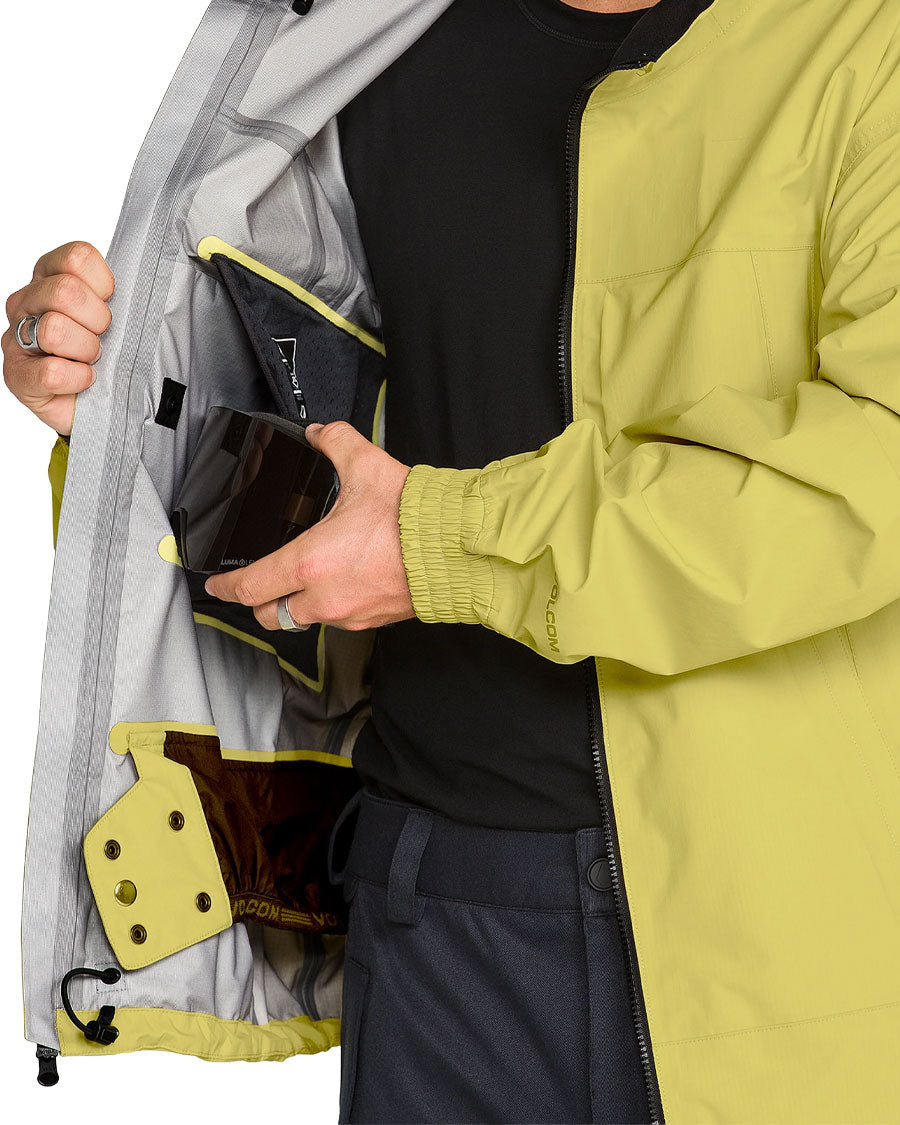 Volcom Men's Arthur 3L 20K Jacket Golden Haze 2027