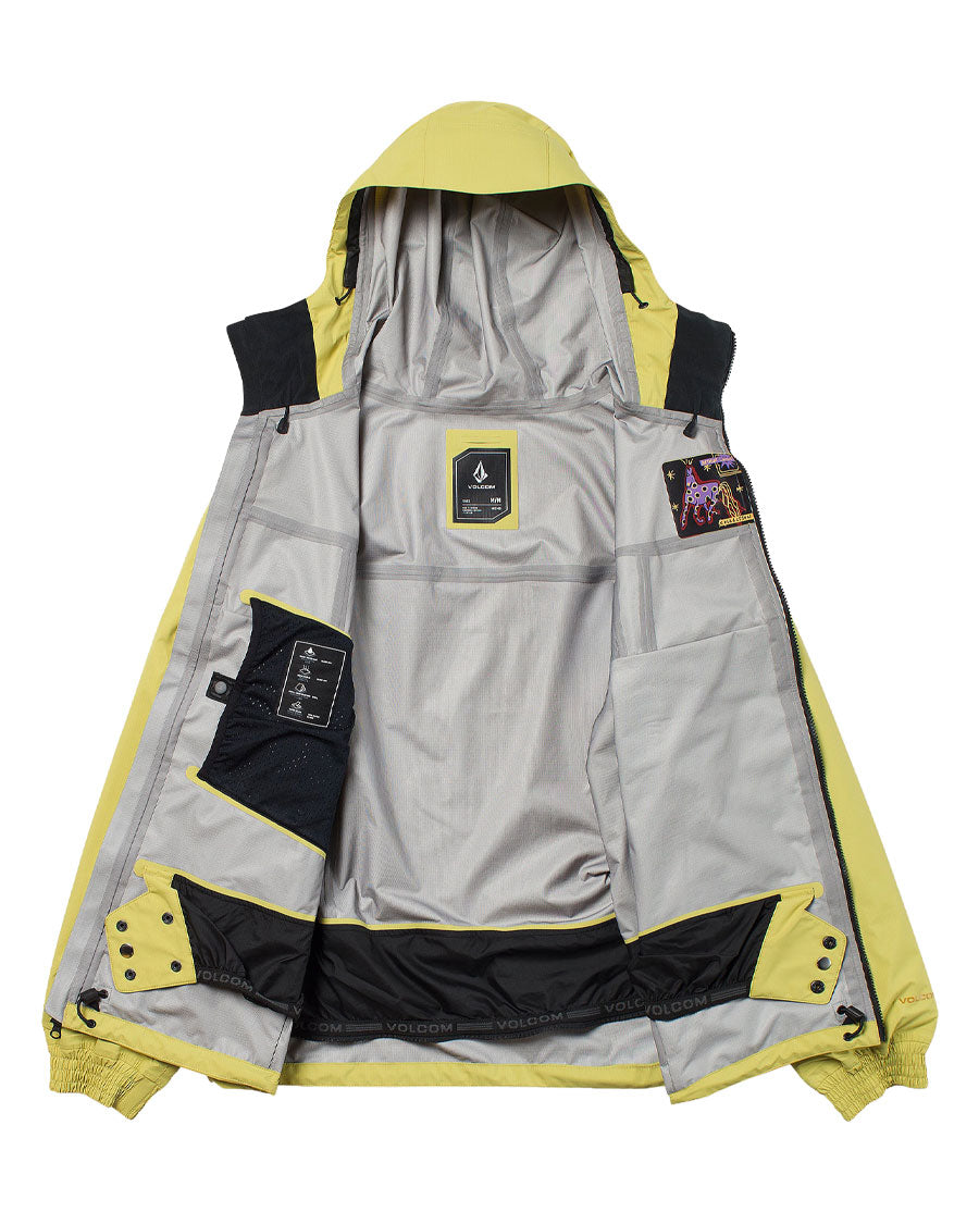 Volcom Men's Arthur 3L 20K Jacket Golden Haze 2027