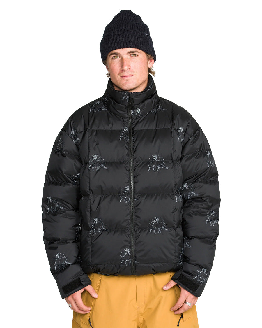 Volcom Men's Arthur Down Puff Jacket Black 2027