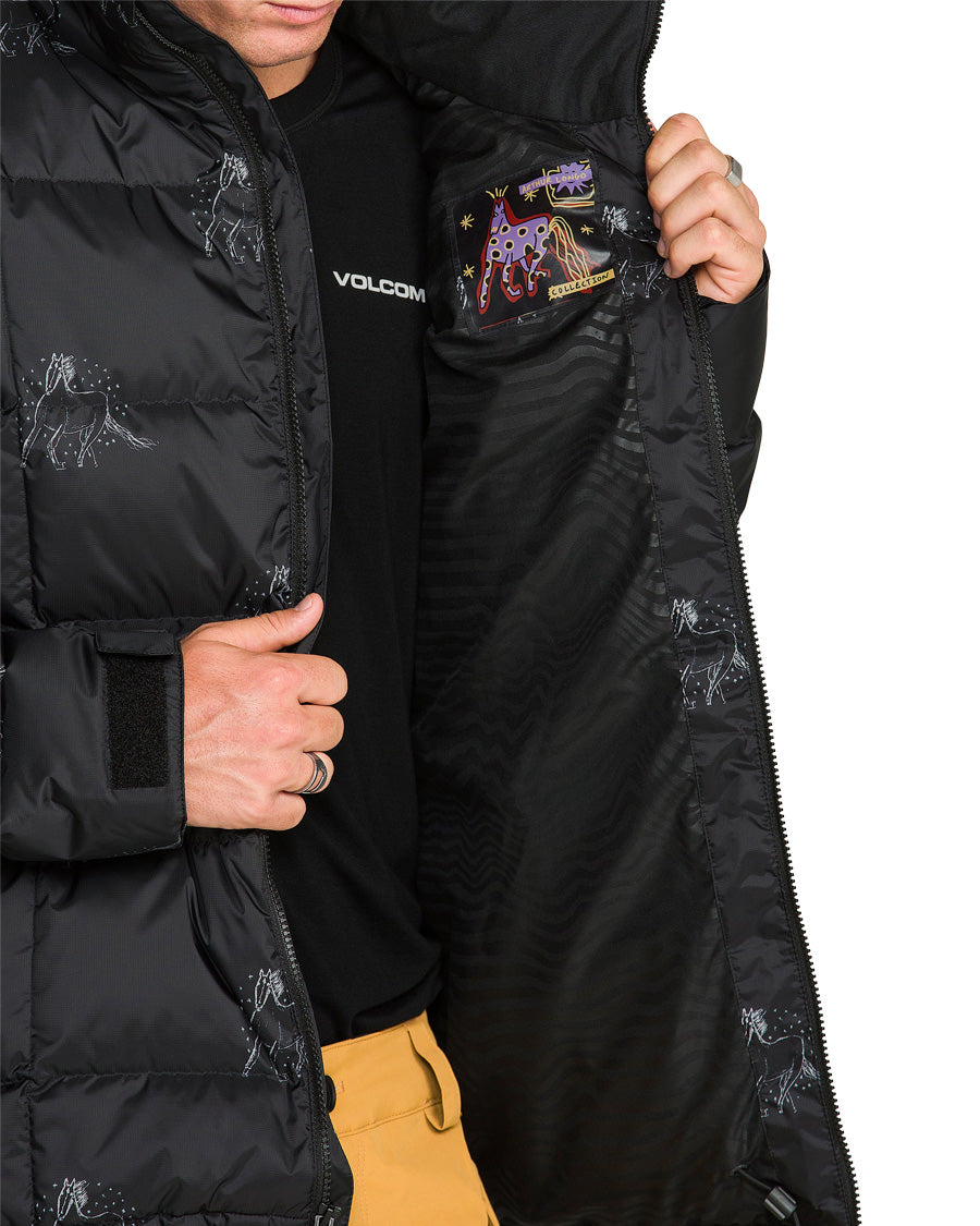 Volcom Men's Arthur Down Puff Jacket Black 2027