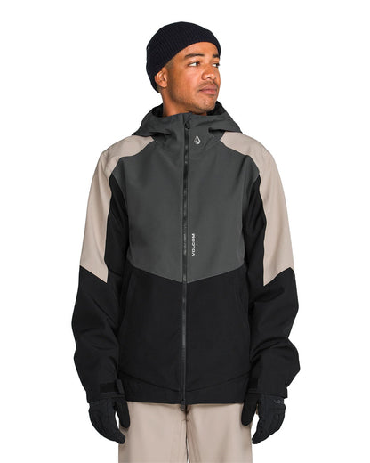 Volcom Men's Brighton Full Zip Jacket Dark Grey 2027