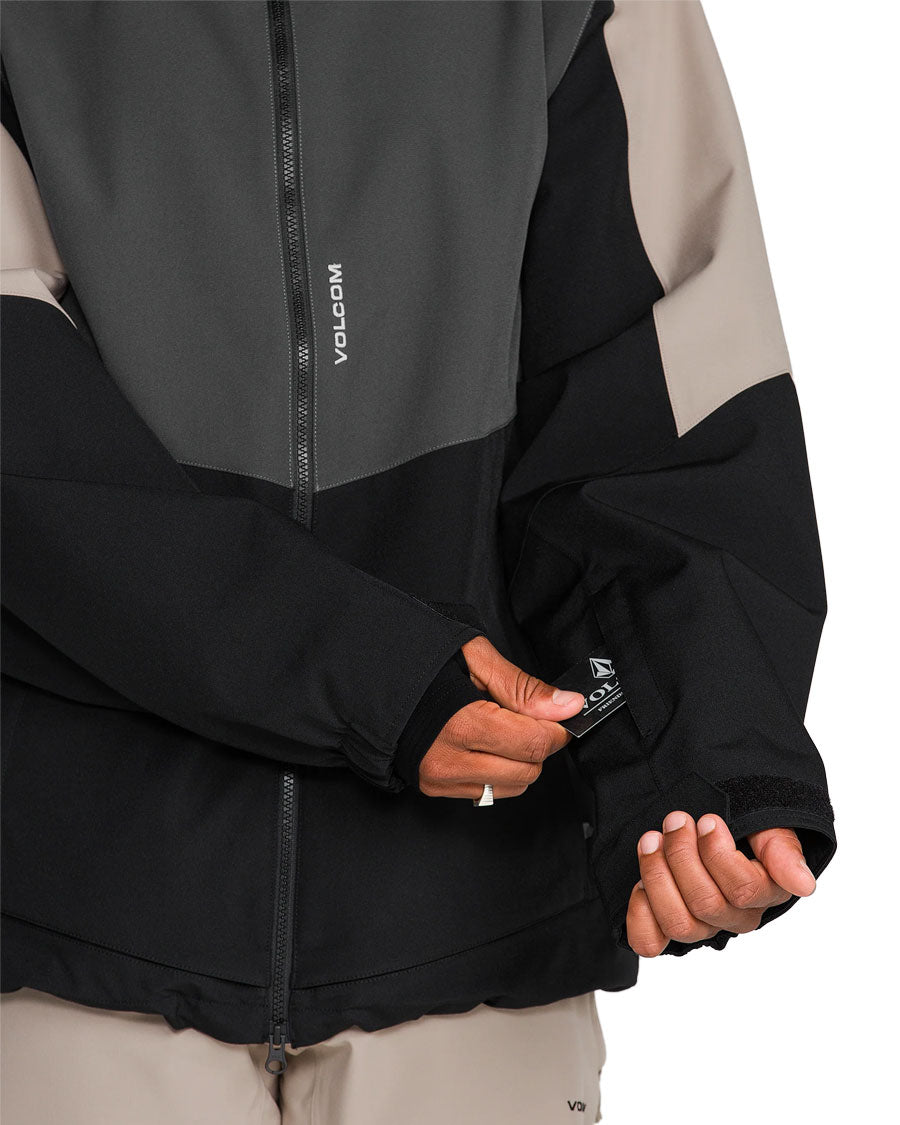 Volcom Men's Brighton Full Zip Jacket Dark Grey 2027