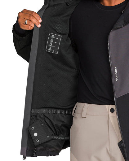 Volcom Men's Brighton Full Zip Jacket Dark Grey 2027
