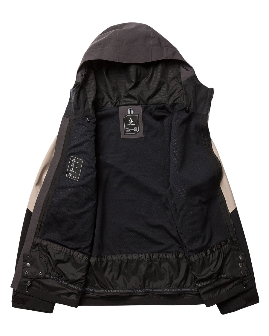 Volcom Men's Brighton Full Zip Jacket Dark Grey 2027