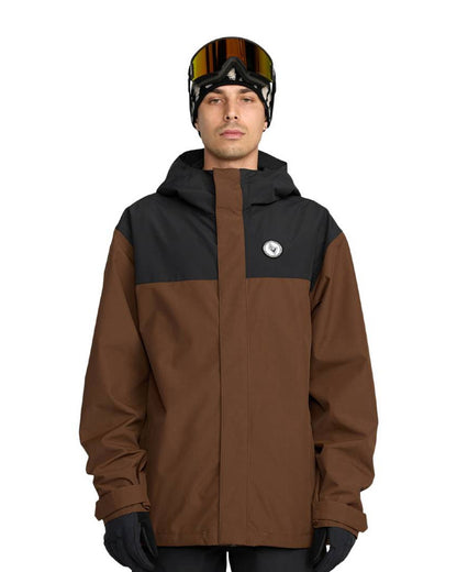 Volcom Men's Buckthreeeighty Jacket Brown 2026