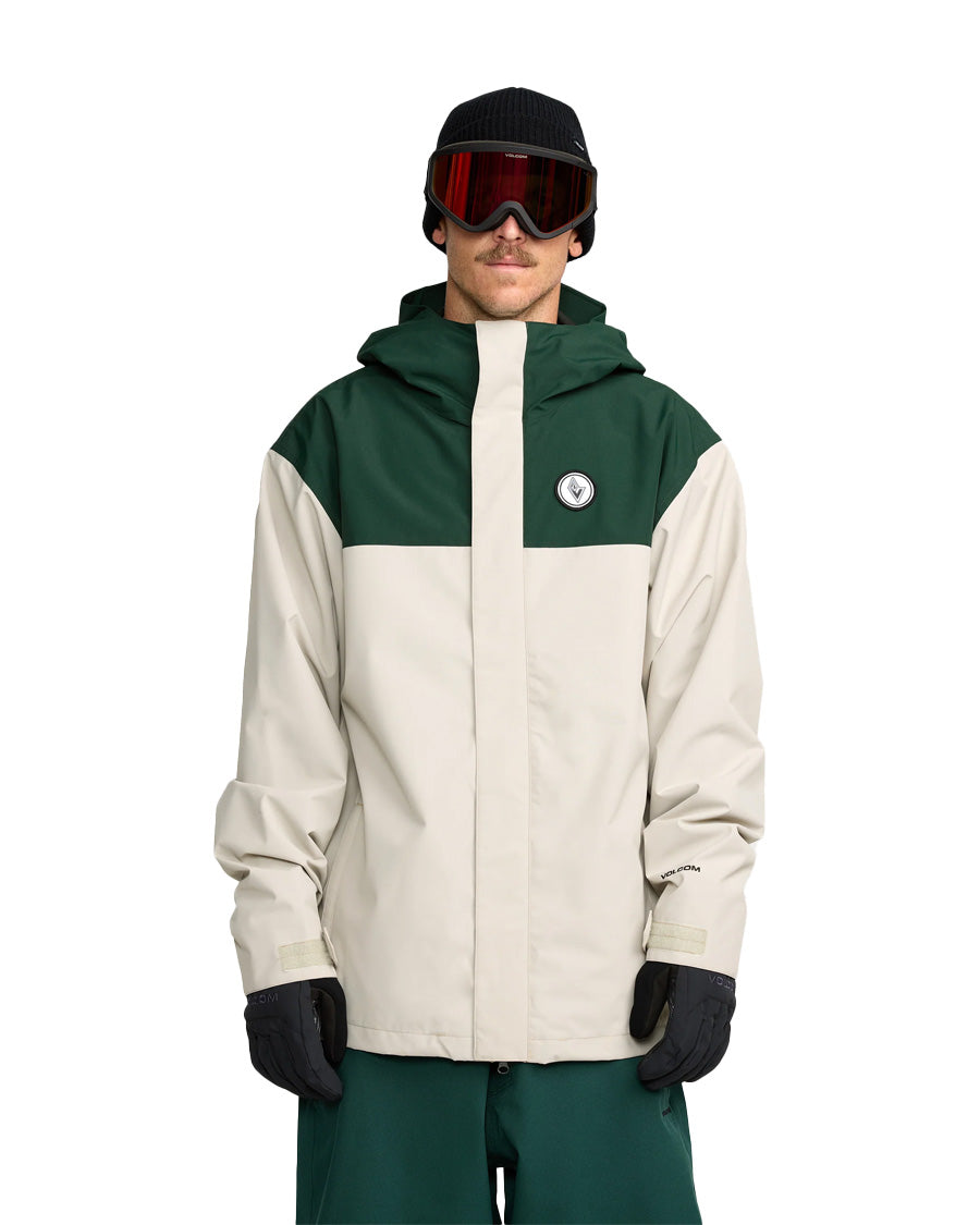 Volcom Men's Buckthreeeighty Jacket Stone 2026