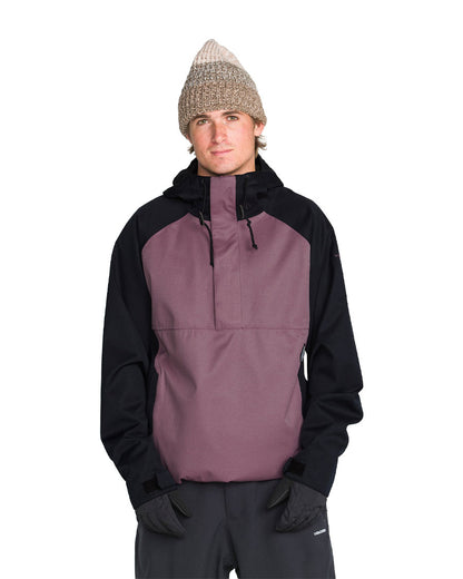 Volcom Men's Hossegor 20K Pullover Jacket Arctic Dust 2027