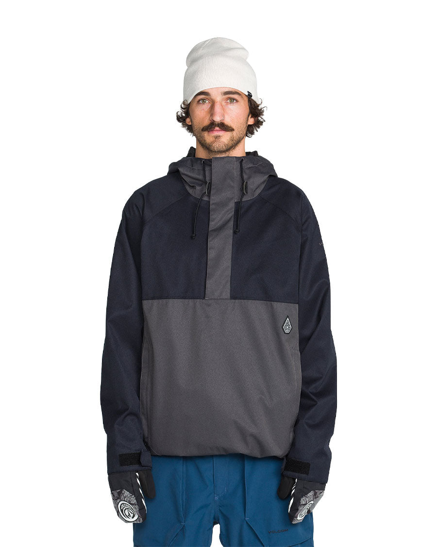 Volcom Men's Hossegor 20K Pullover Jacket Black 2027