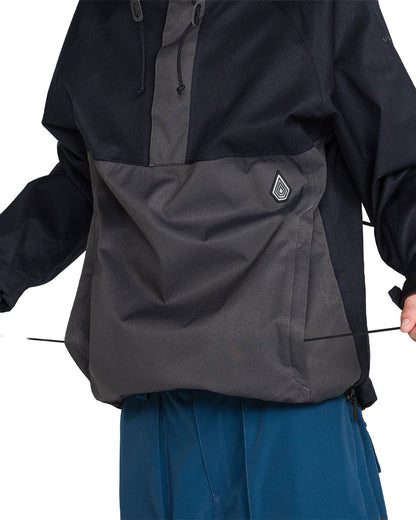 Volcom Men's Hossegor 20K Pullover Jacket Black 2027