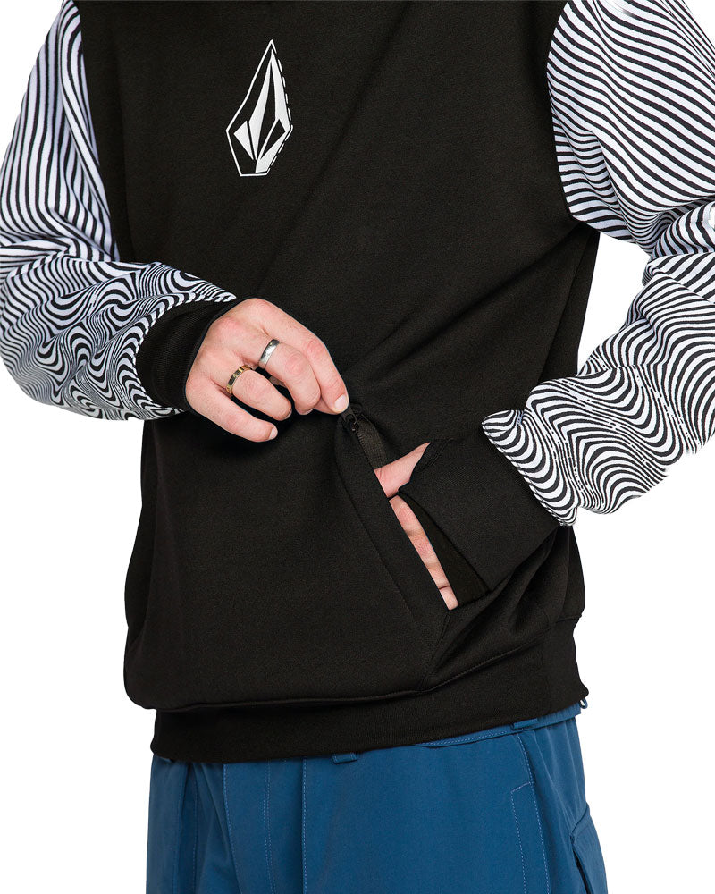 Volcom Men's Hydro Riding Hoodie Black/White 2027