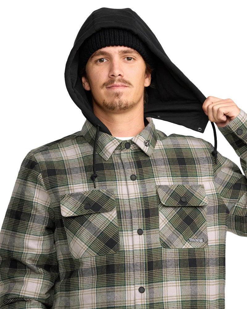 Volcom Men's Kenson Ins Flannel Black Green 2026