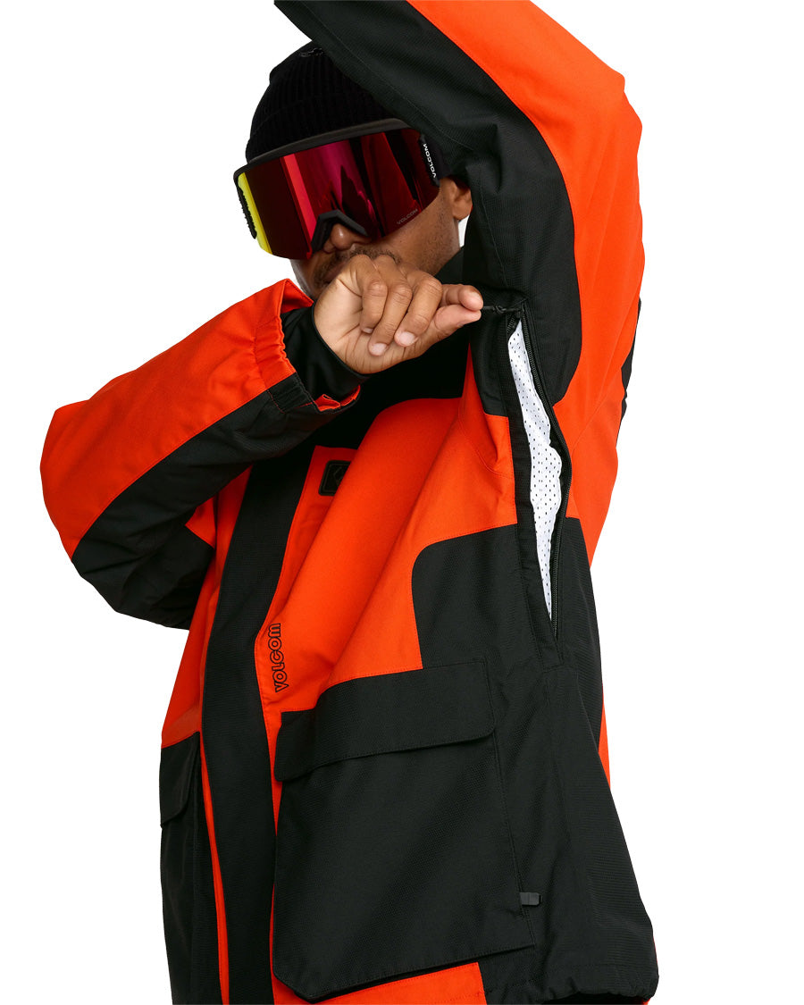 Volcom Men's Kleveland Jacket Orange Shock 2026