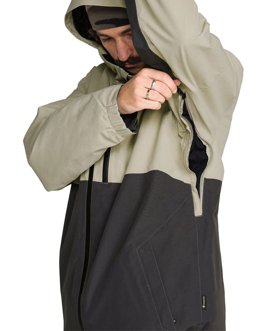 Volcom Men's L INS Gore-Tex Jacket Dark Grey 2027