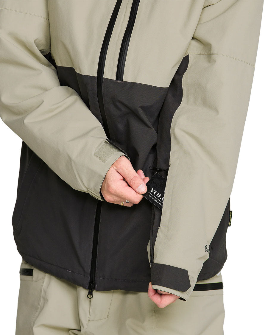Volcom Men's L INS Gore-Tex Jacket Dark Grey 2027